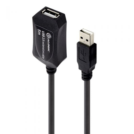 Alogic 5m USB 2.0 Active Extension Type A to Type A Cable, Male to Female