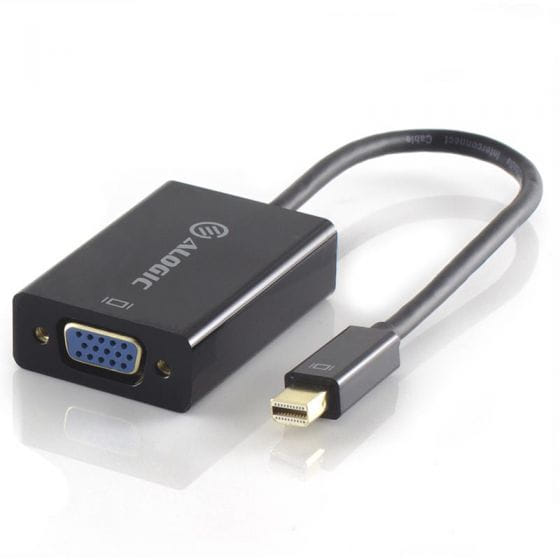 ALOGIC Premium 15cm Mini DisplayPort to VGA Adapter Male to Female BLACK
