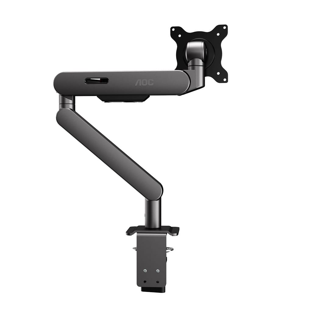 AOC AM402W Mechanical Single Spring Monitor Arm Mount 17-34" - Black