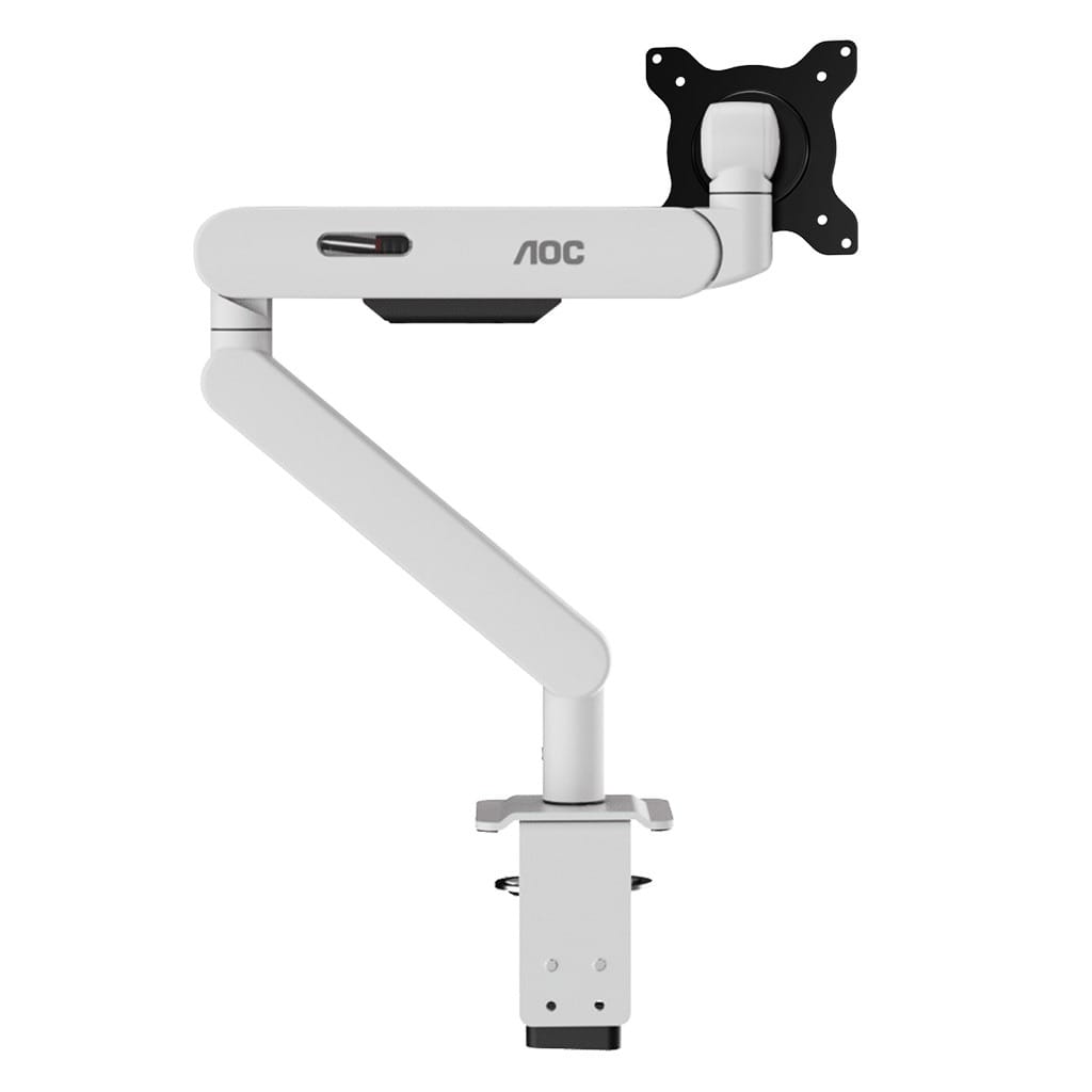 AOC AM406W Mechanical Spring Single Monitor Arm Stand 17-40" - White
