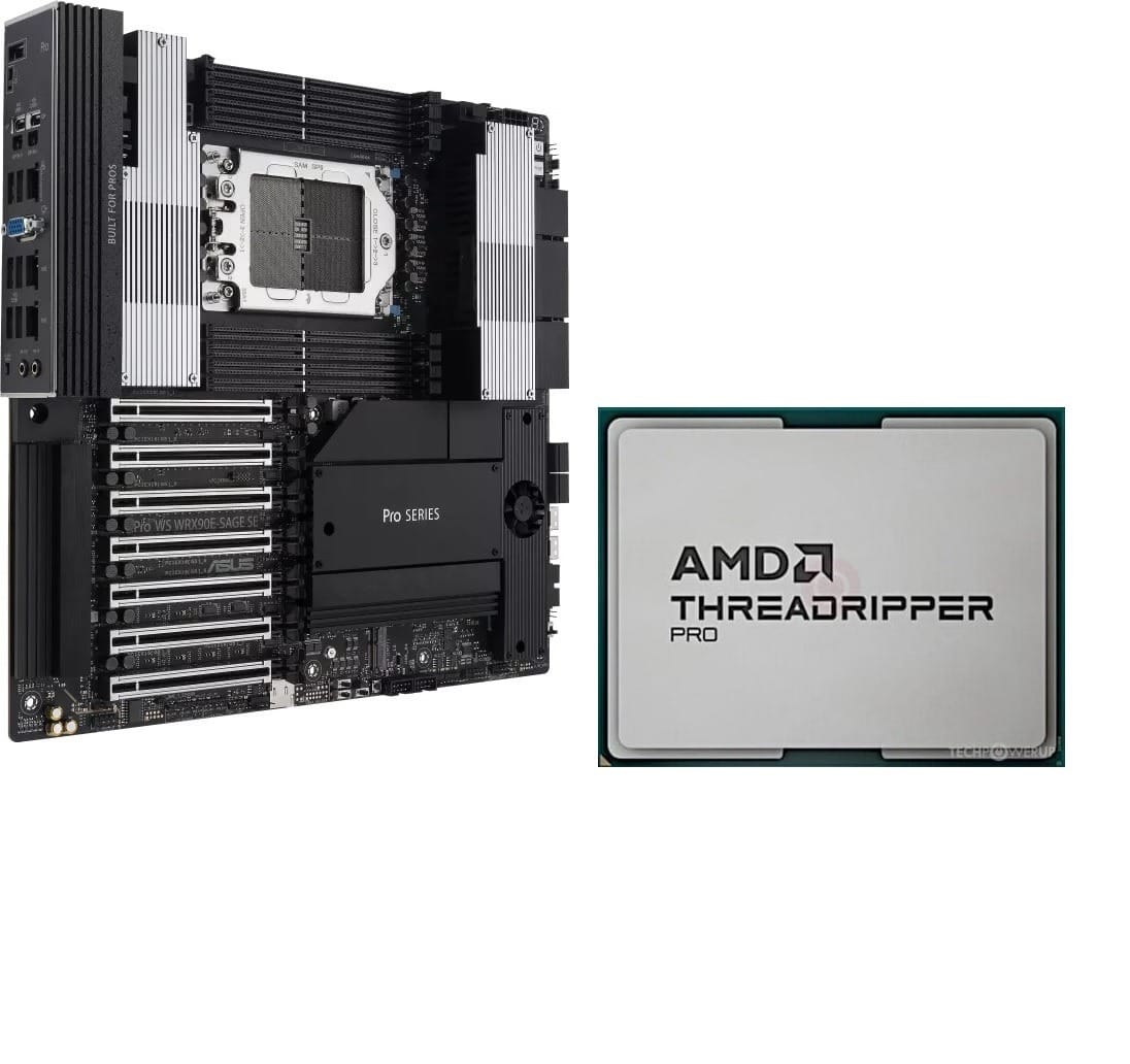 AMD Threadripper 9970x 32 Cores CPU With TRx50 Sage Bundle