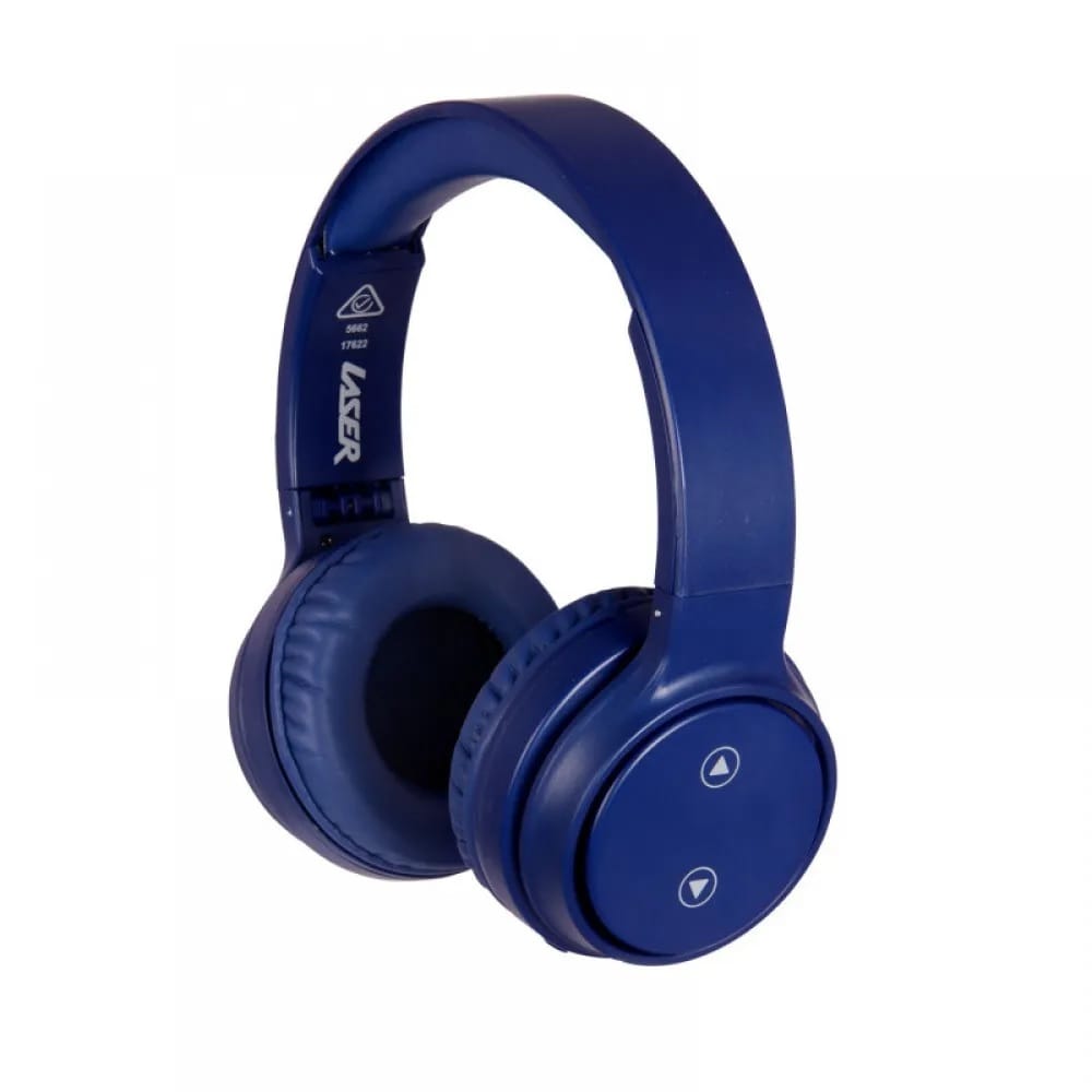 Laser Bluetooth Wireless Over-Ear Headphone With Microphone - Navy Blue