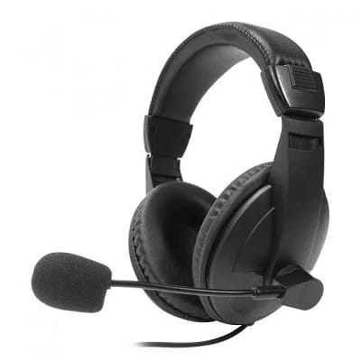 Laser Headset with Boom Mic - Black