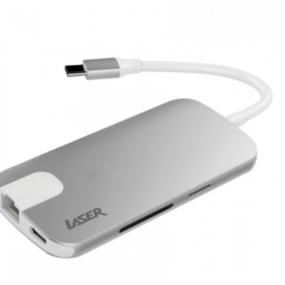 Laser USB-C to USB-3.0 USB-C SD HDMI Card Reader
