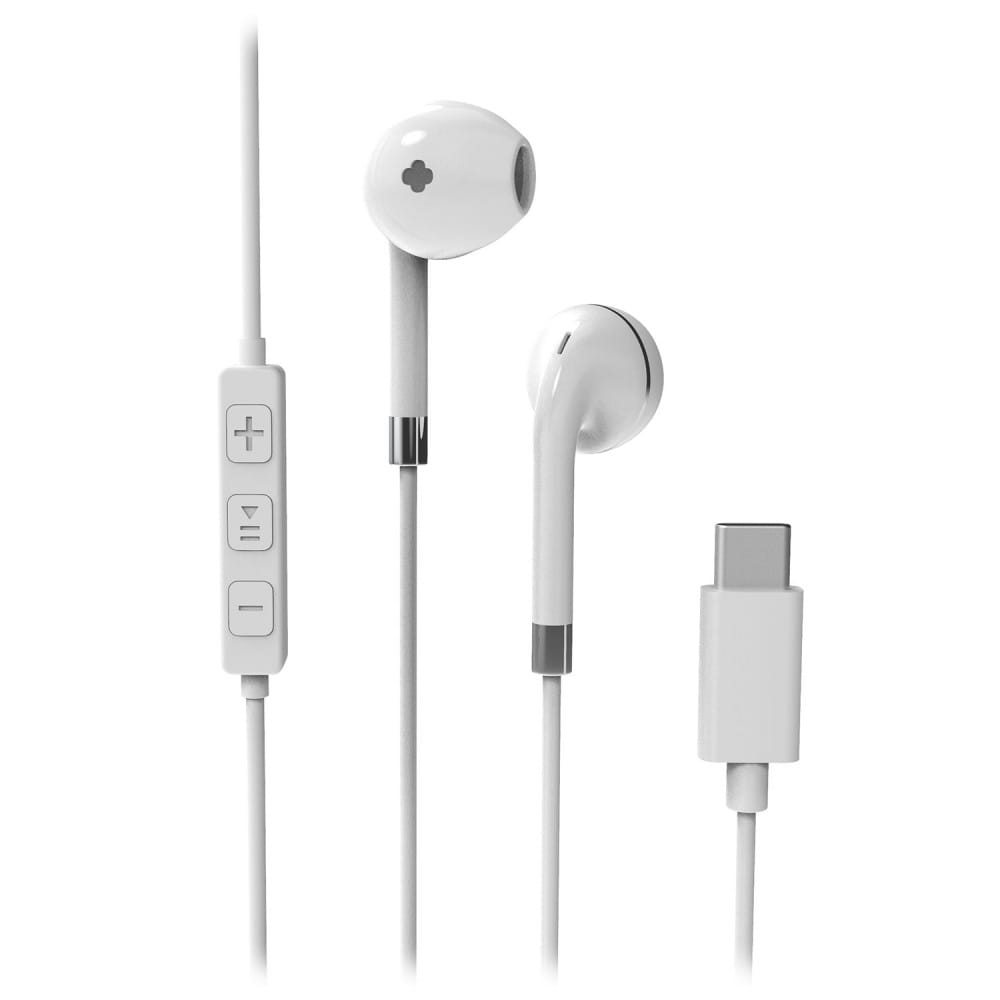 Laser USB-C Earphones White