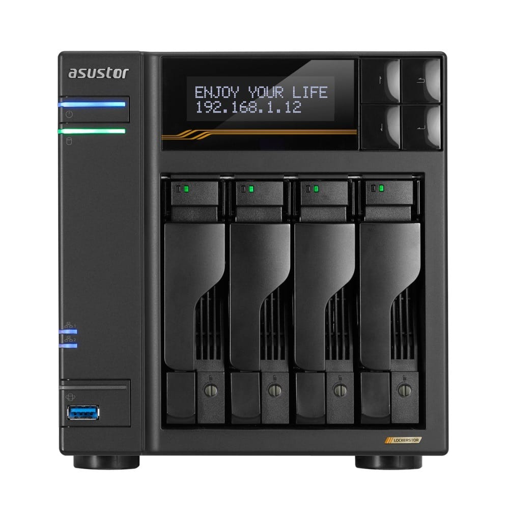 Asustor LOCKERSTOR 4 Gen3 4-Bay No Disk Ryzen V3C14 Quad-Core 2.3GHz 16GB NAS