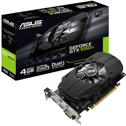 Asus Phoenix GeForce GTX 1050 Ti 4GB Graphics Card (90YV0A70-M0NA00)