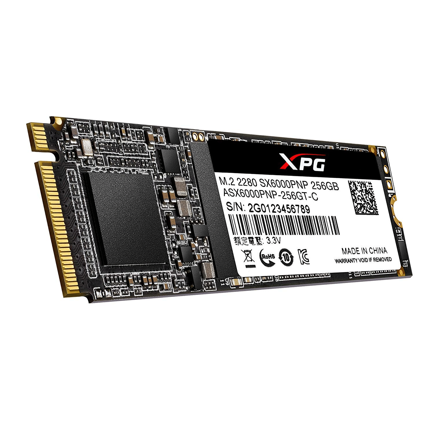 ADATA XPG SX6000Pro 256GB 3D NAND PCle M.2 NVMe SSD