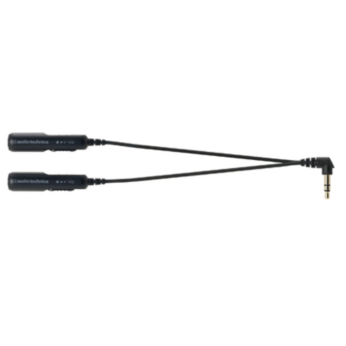 Audio-Technica Headphone Splitter Cable (1-in & 2-Out)
