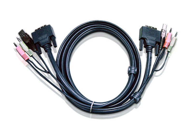 ATEN 1.8M USB DVI-D Single Link KVM Cable
