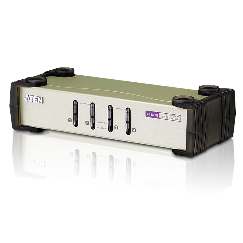 ATEN 4 PORT USB & PS 2 VGA KVM Switch