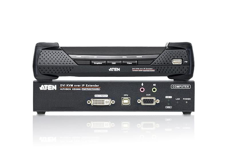 ATEN DVI Single Display KVM over IP Extender