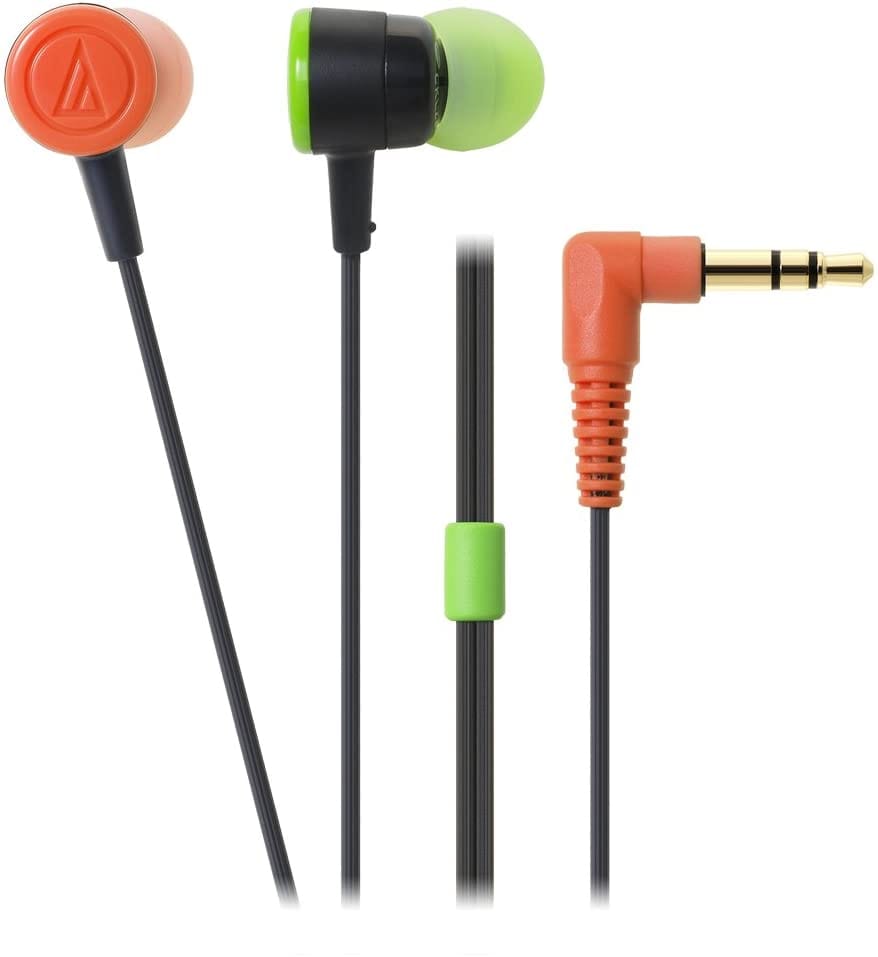 AudioTechnica CKL220 'DIP' Colour In-Ear Headphones - Black Crazy