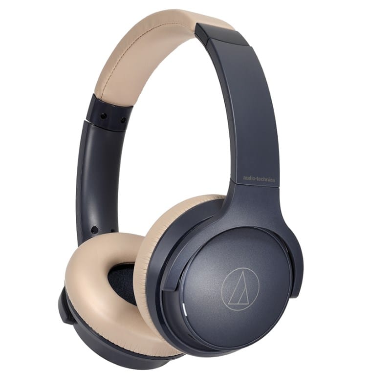 Audio-Technica ATH-S220BT Bluetooth On-Ear Headphone - Navy Blue
