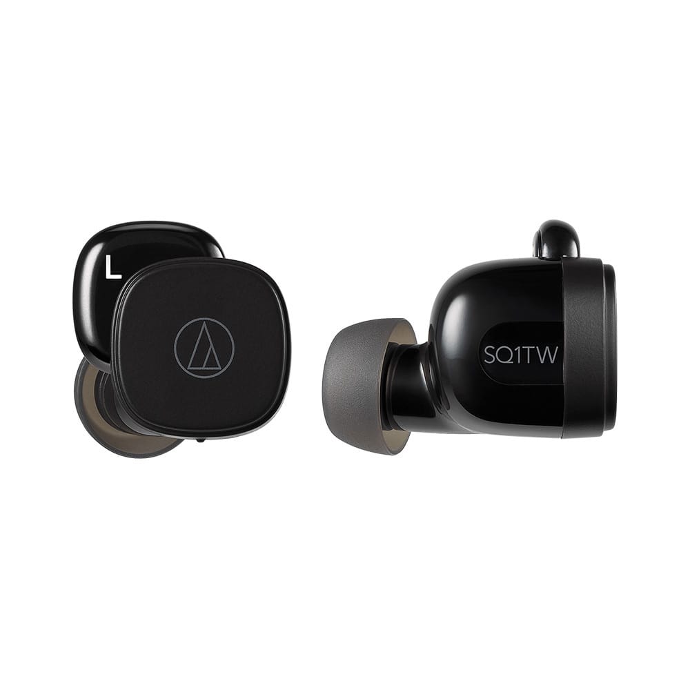 Audio-Technica ATH-SQ1TW Wireless Earbuds - Black


