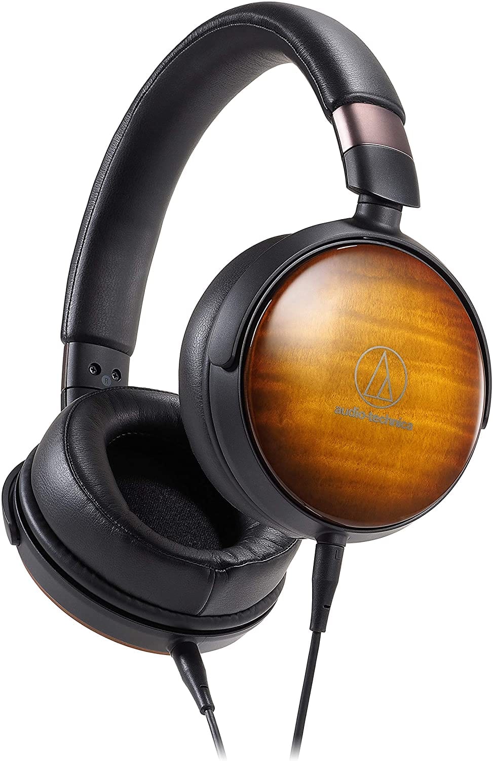 AudioTechnica Portable Over-Ear Flame Maple Wooden Headphones