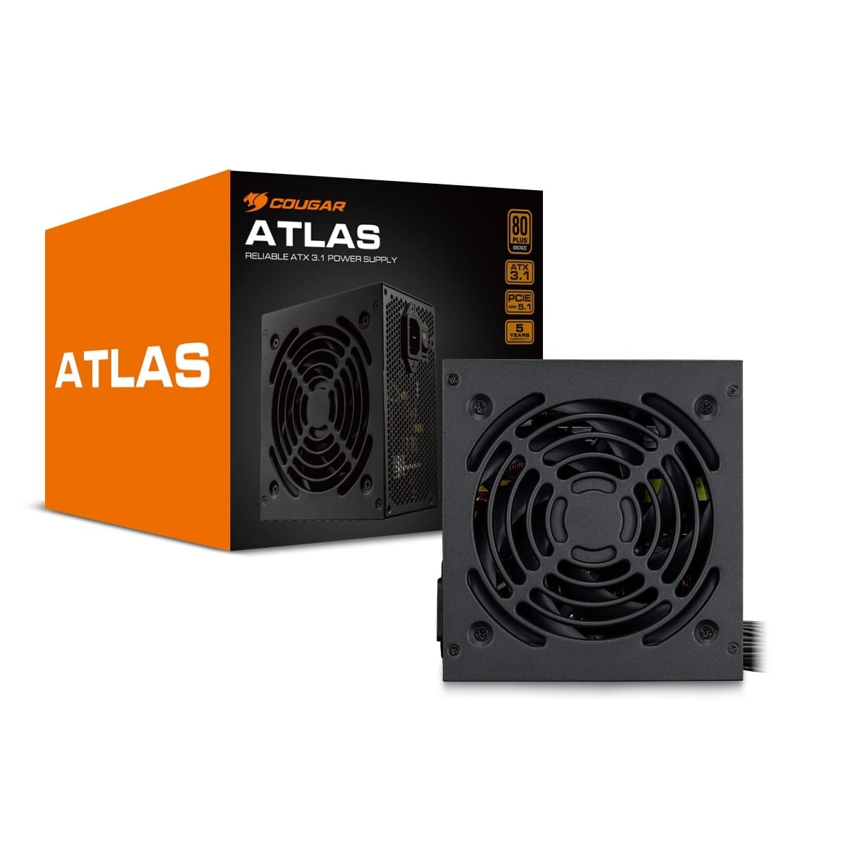 Cougar ATLAS 650 ATX 3.1 PCIe 5.1 80+ Bronze ATX Power Supply