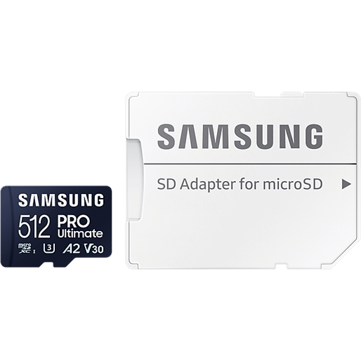Samsung 512GB PRO Ultimate MicroSD Card With Adapter