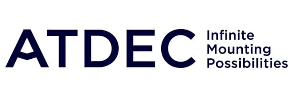Atdec 400 Post With Guide Marks Black