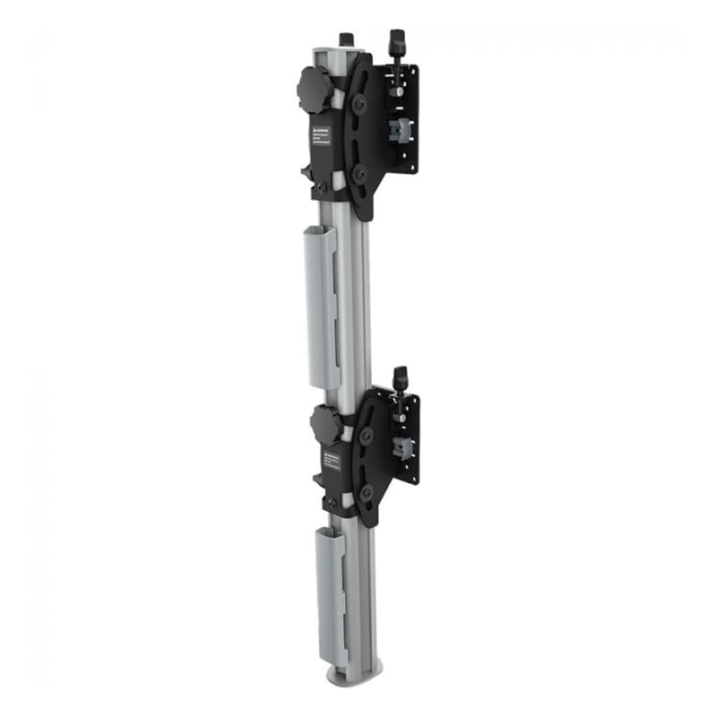 Atdec AWMS 2 BT75 Dual Vertical Monitor Mount - Black