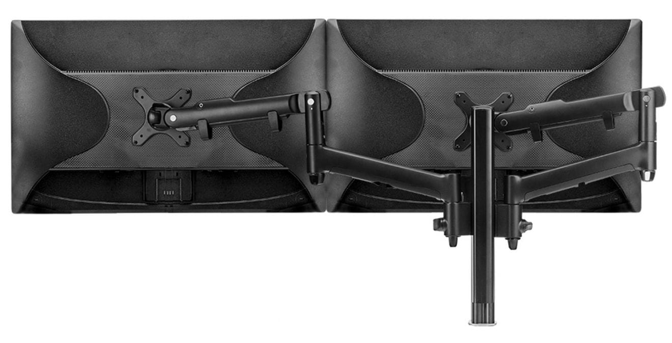 Atdec Dual Dynamic Desk Mount Black