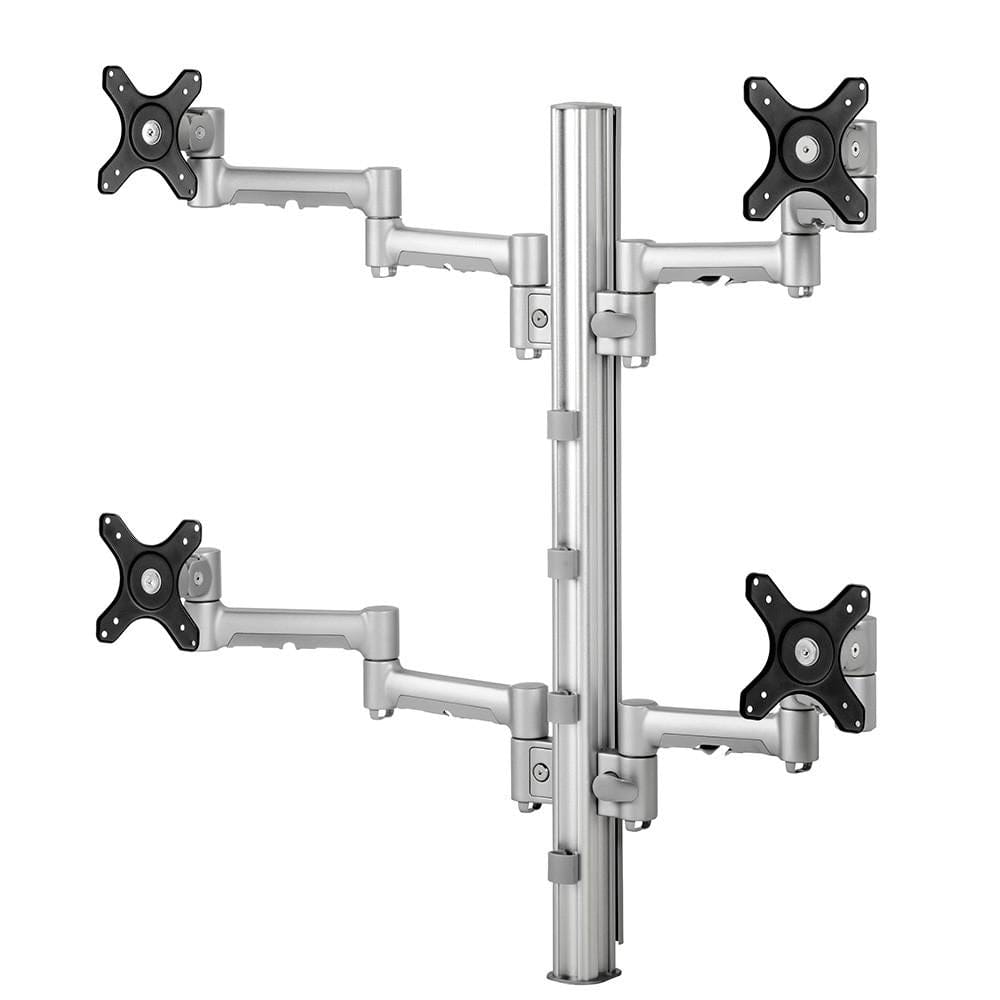 Atdec Quad Desk Mount - Silver
