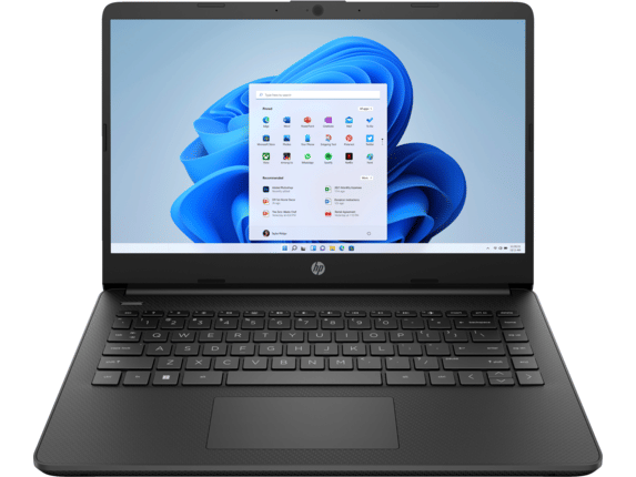 HP Laptop 14S 14" HD Celeron N4500, 4GB RAM, 128GB SSD, Windows 11 Home Black
