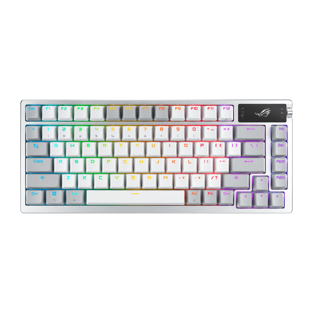 ASUS ROG Azoth 75% Gunmetal Wireless RGB Mechanical Keyboard - Snow Switch