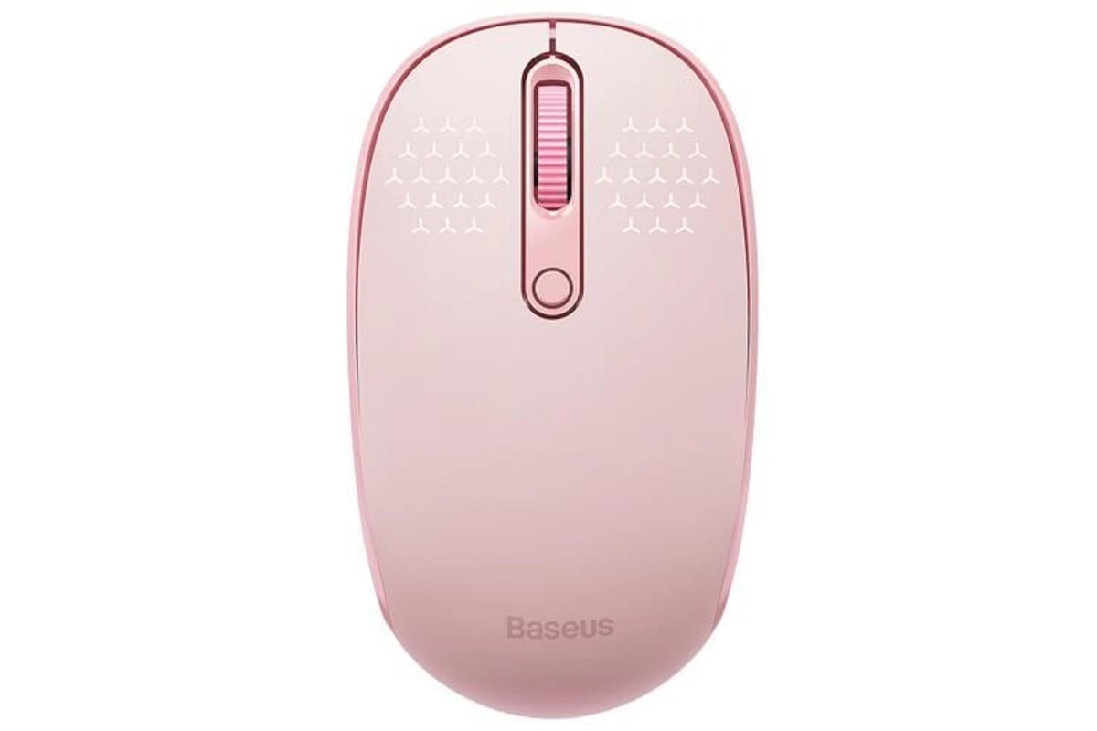 Baseus F01B Tri-Mode Wireless Mouse - Baby Pink