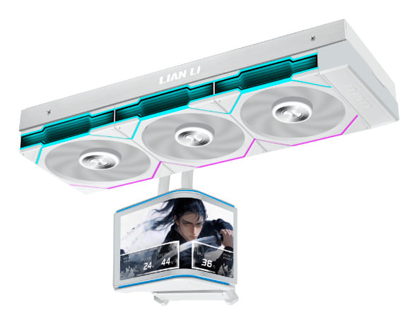 Lian Li Hydrshft II LCD Crvd 360TL RGB CPUCooler - White