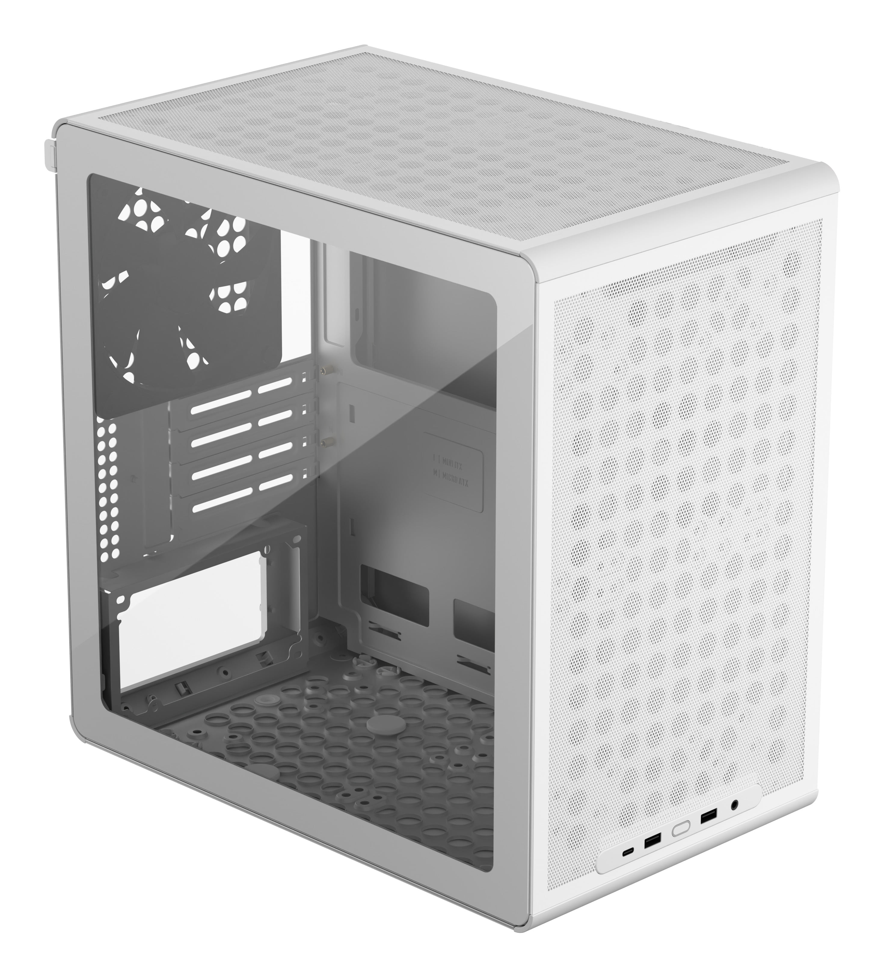 Cooler Master Q300L V3 Micro-ATX Case - White