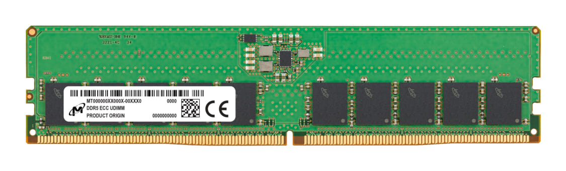 Micron 16GB (1x16GB) DDR5-5600 ECC UDIMM Memory