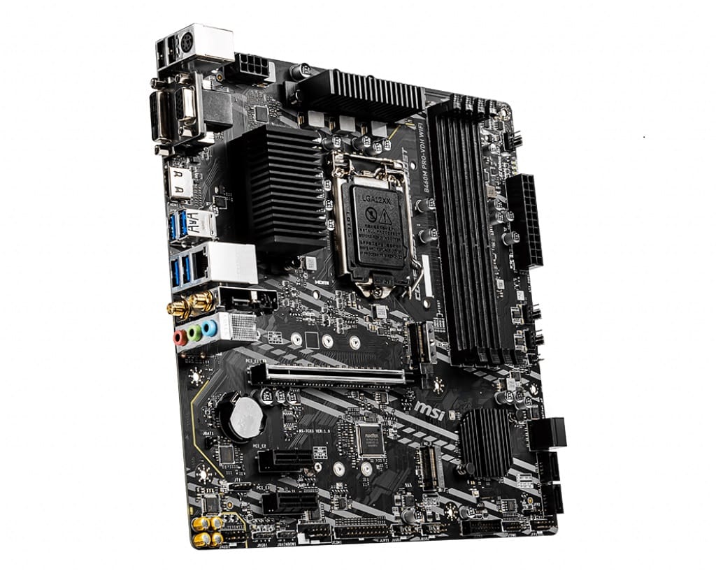 Motherboard Intel B460 Wifi MSI B460M PRO-VDH WIFI LGA 1200 Micro