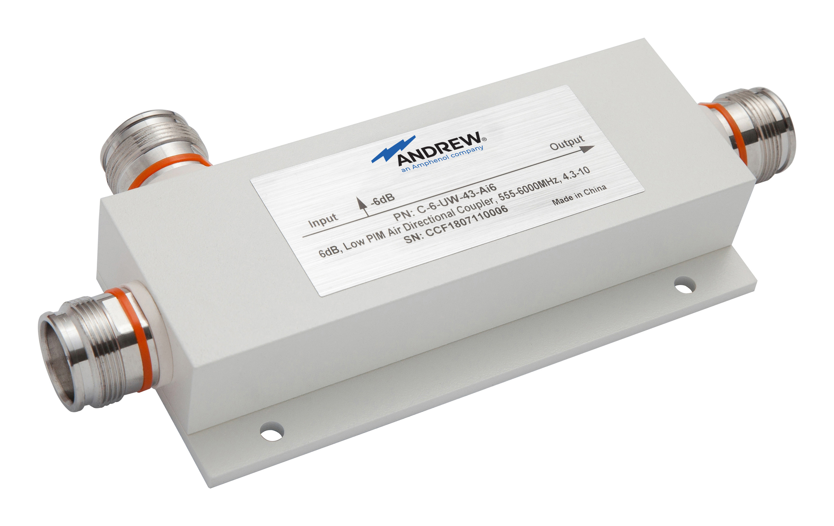 CommScope Dir Coupler 6 dB 555-6000 MHz 165dBc