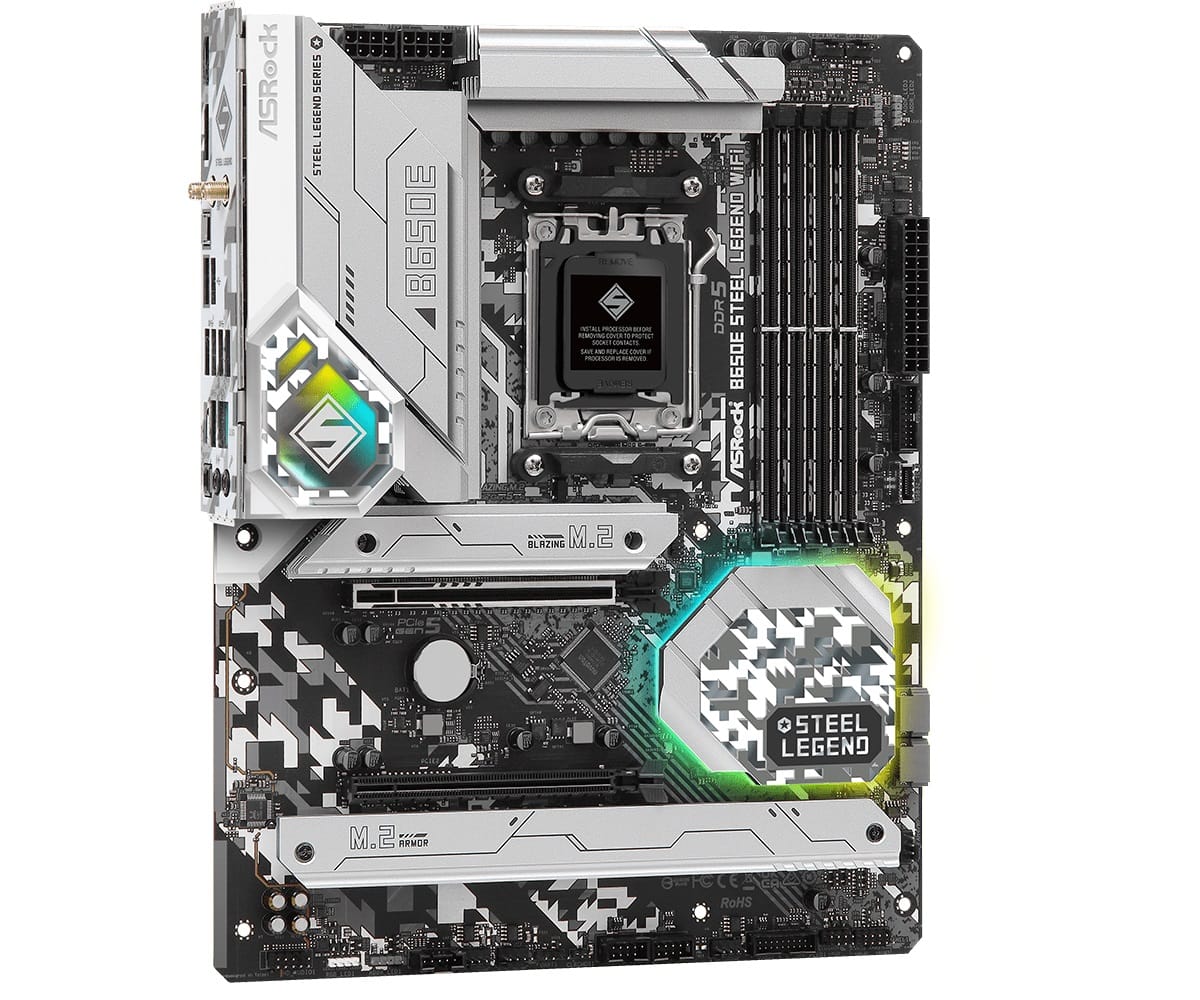 AsRock B650E STEEL LEGEND WIFI AM5 ATX Motherboard