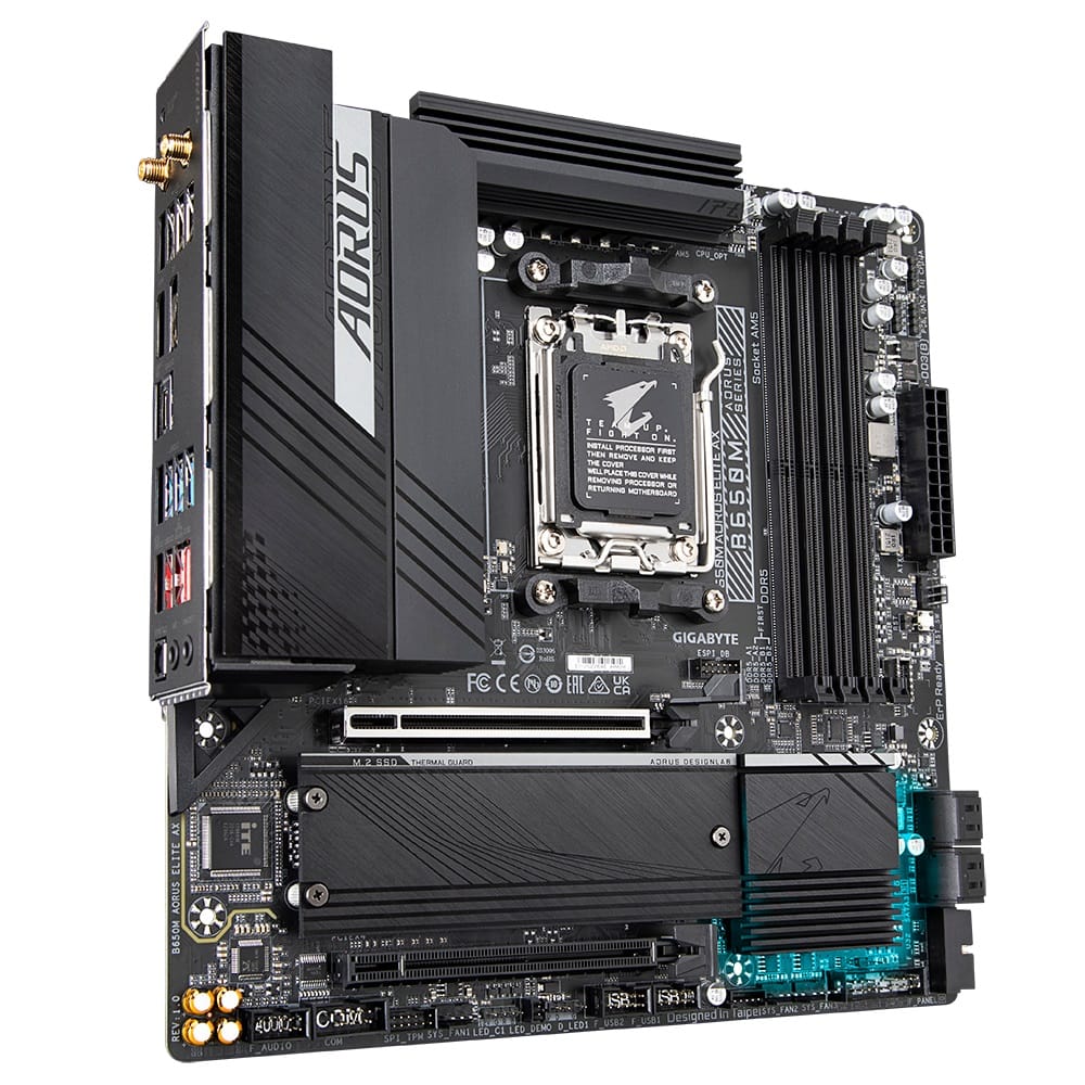 Gigabyte B650M AORUS ELITE AX AM5 Micro-ATX Motherboard