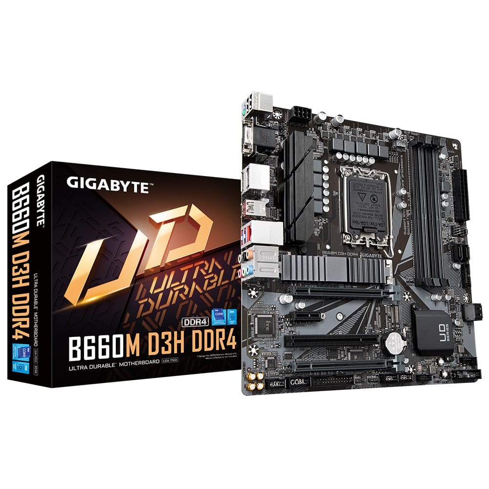 Manufacturer Refurbished Gigabyte B660M D3H LGA 1700 Micro-ATX Motherboard
