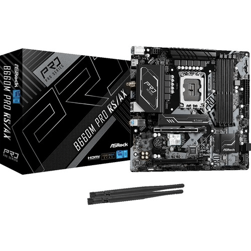 AsRock B660M Pro RS/AX mATX Motherboard
