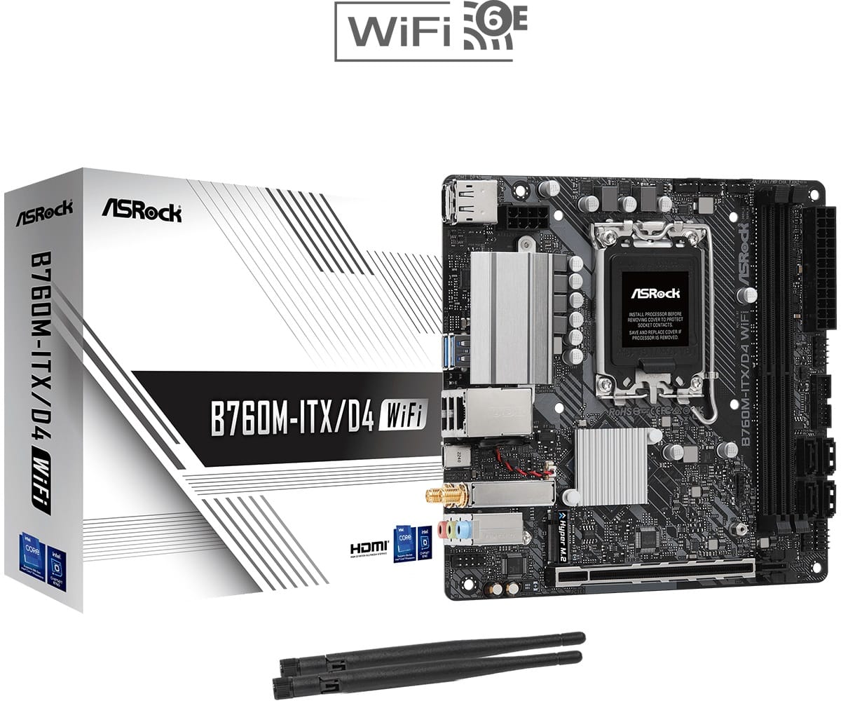 AsRock B760M-ITX WIFI D4 Mini-ITX Motherboard