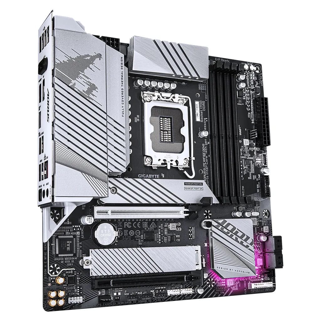 Gigabyte B760M AORUS Elite WIFI6E Gen5 LGA 1700 Micro-ATX Motherboard
