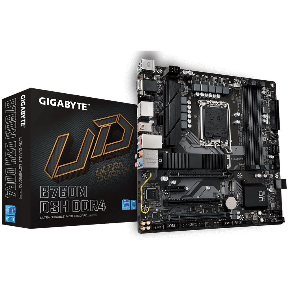 Gigabyte B760M D3H DDR4 LGA1700 Micro ATX Motherboard