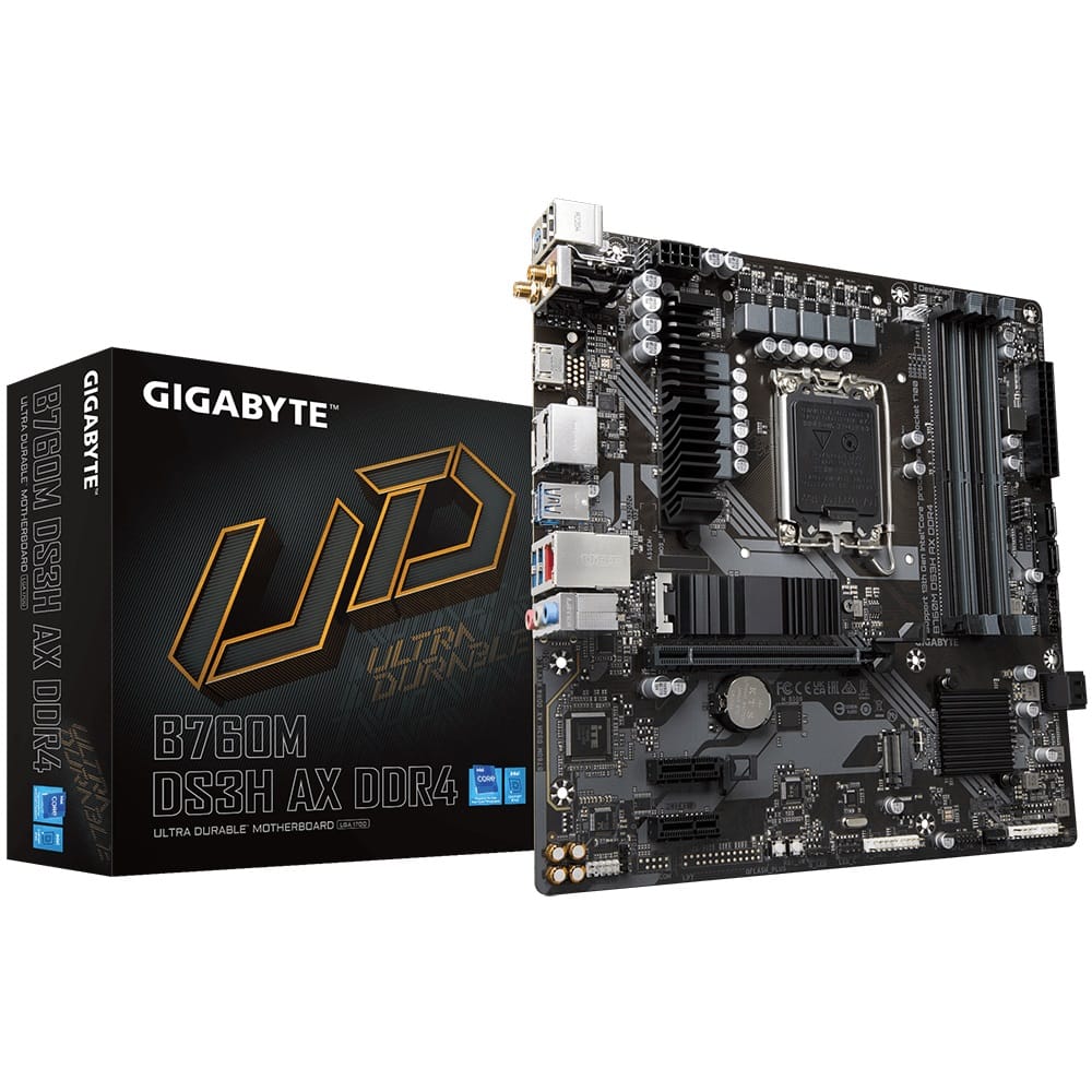 Gigabyte B760M DS3H AX DDR4 Micro ATX Motherboard