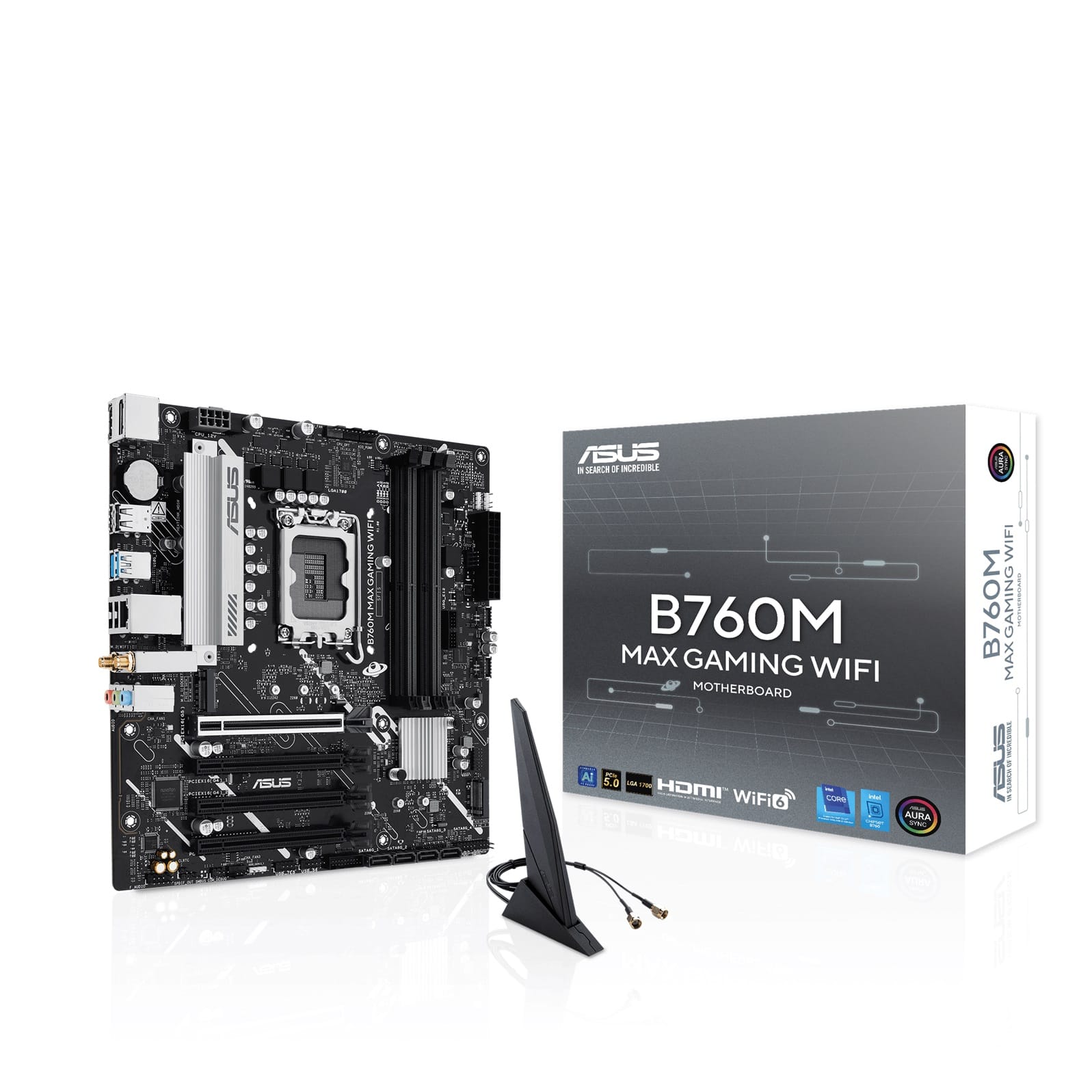 Asus B760M MAX GAMING WIFI LGA 1700 Micro-ATX Motherboard