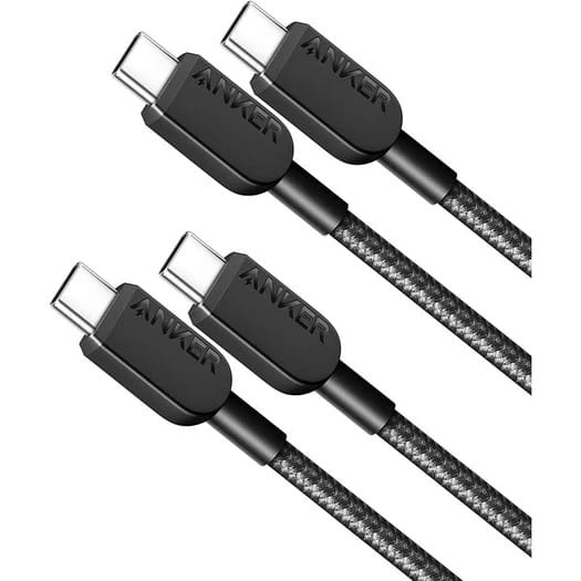 Anker 310 USB-C to USB-C Cable 3ft Braided 2 Pack