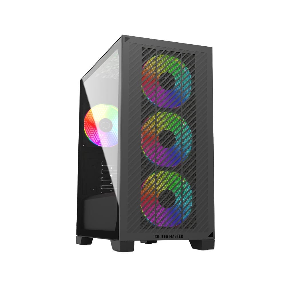 Cooler Master Elite 301 TG Micro-ATX Case Black