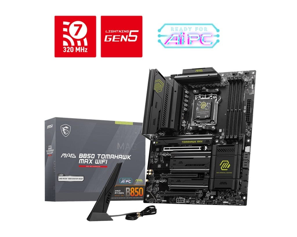 MSI B850 TOMAHAWK MAX WIFI AM5 ATX Motheboard