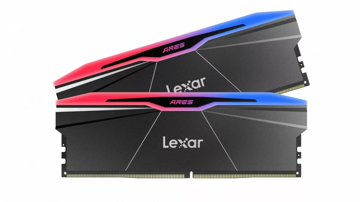 Lexar Desktop ARES Gen 2 RGB 48GB (2x24GB) DDR5-8000 Memory With Heatsink - Black