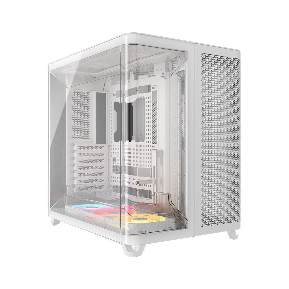 AIR 5400 LX-R LINK Tempered Glass Mid-Tower ATX PC Case - White