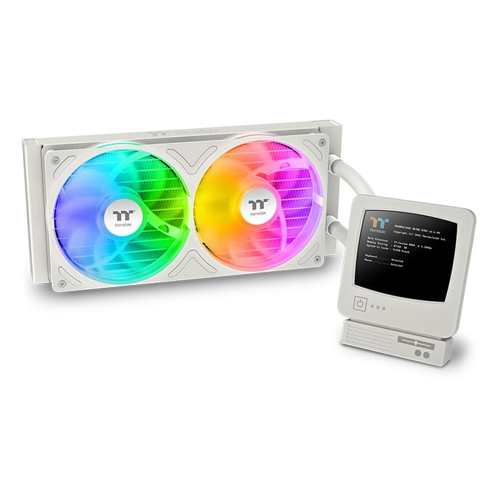 Thermaltake Retro 240 Ultra ARGB Sync All-In-One Liquid Cooler - White