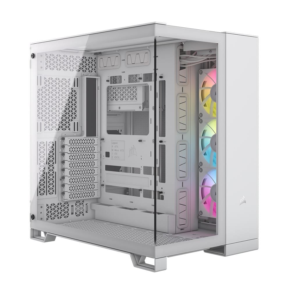 Corsair iCUE Link 6500X RGB ATX Mid-Tower Computer Case - White